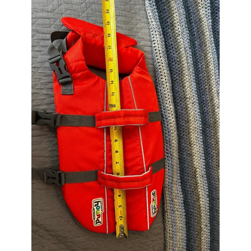Outward Hound Granby Splash Orange Dog Life Jacket Sz Medium